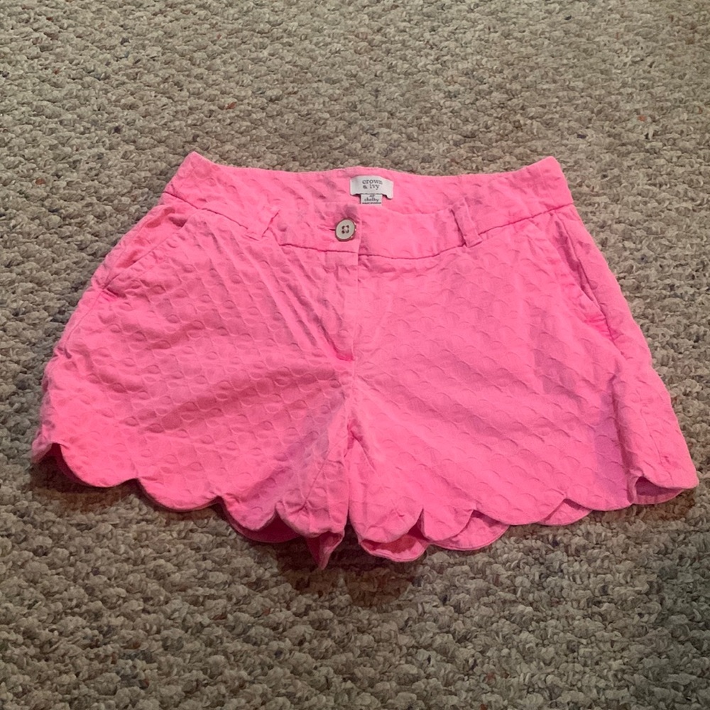 Crown & ivy bright pink shorts